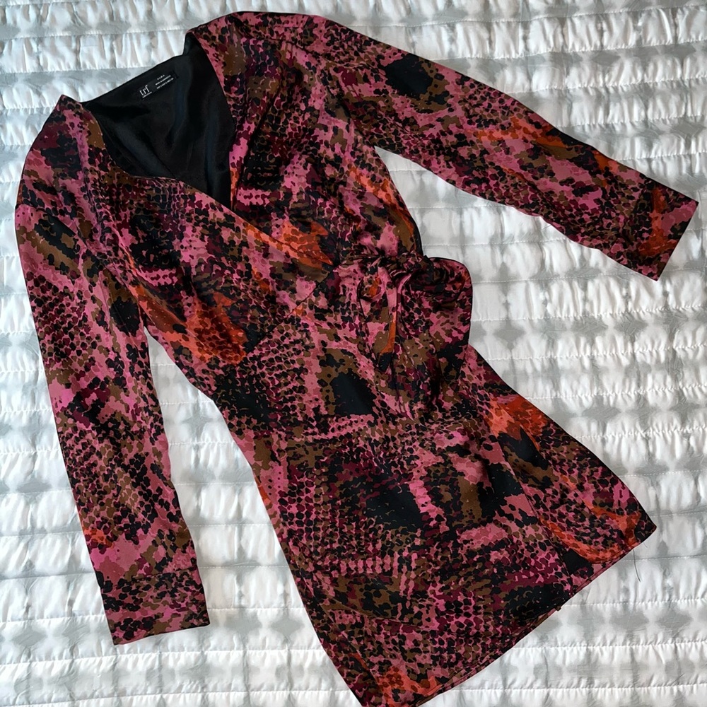 Crossover mini dress